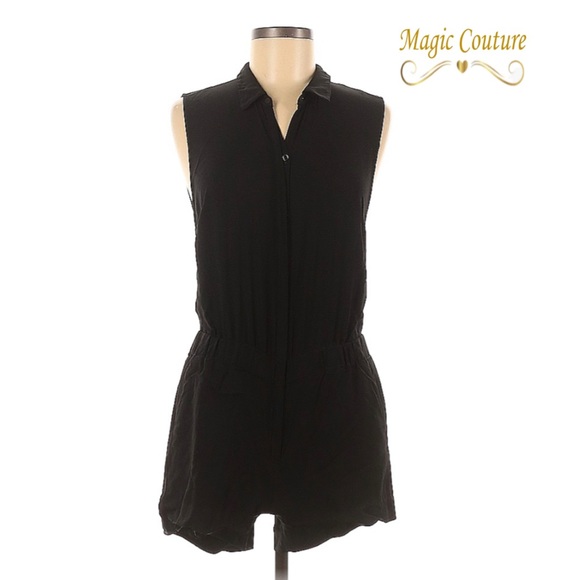 A.L.C. Drew Button Front Black Romper🖤🖤🖤 - Picture 2 of 14